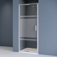 Душевая дверь RGW Stilvoll SV-05 90 70320509-201 профиль Хром стекло прозрачное-матовое-прозрачное