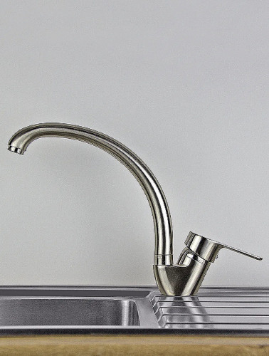 Смеситель для кухни Viko V-4554 Серебро