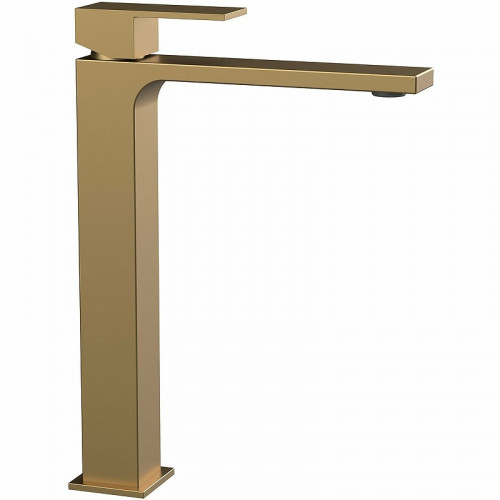 Смеситель для раковины Vincea Cube VBF-1C02BG Брашированное золото латунь