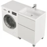 Тумба с раковиной Creto Cafor 110 R 19-W110R Белый глянец МДФ / ЛДСП