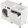 Тумба с раковиной Creto Cafor 110 R 19-W110R Белый глянец МДФ / ЛДСП