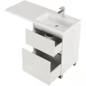Тумба с раковиной Creto Cafor 110 R 19-W110R Белый глянец МДФ / ЛДСП