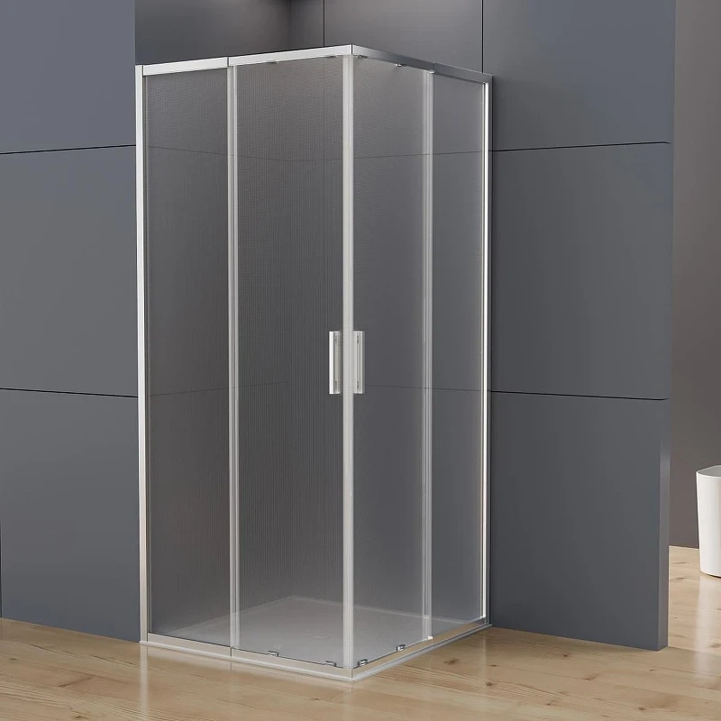 Душевой уголок Vincea Rapid-N 90x110 VSS-3RN9011E10MT профиль Хром стекло текстурное