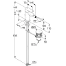 Смеситель для биде Kludi Renon 42216N075 Золото брашированное