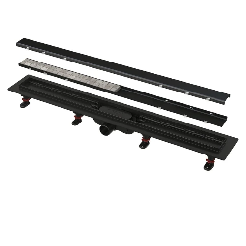 Душевой лоток Alcaplast APZ19BLACK-750 с решеткой цвет Черный матовый / под плитку