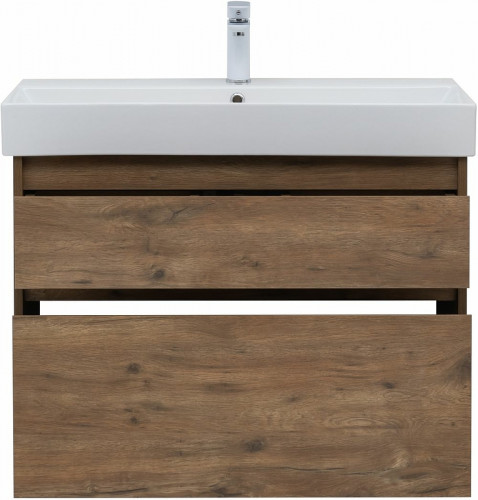 Тумба под раковину Aquanet Nova Lite 85 249954 подвесная Дуб рустикальный МДФ / ЛДСП