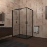 Душевой уголок Veconi Rovigo RV-14 100x90 RV14-10090-01-C5 профиль Черный матовый стекло прозрачное