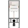 Инсталляция Ceramicanova Balance CN121002CH для унитаза с клавишей смыва Хром глянцевый пластик