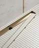 Душевой лоток Timo Drain System 100 DS230210/17 с решеткой Золото матовое / под плитку