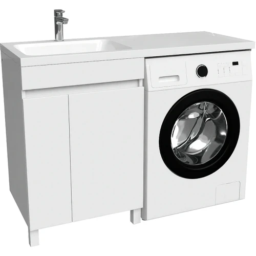 Тумба с раковиной Iddis Optima Home 120 L OPH12LDi95K Белый МДФ / ЛДСП