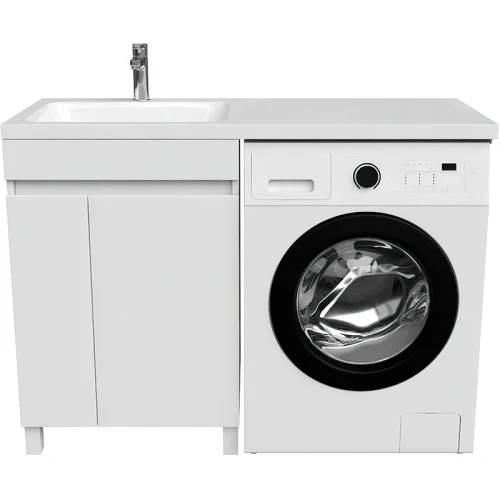 Тумба с раковиной Iddis Optima Home 120 L OPH12LDi95K Белый МДФ / ЛДСП