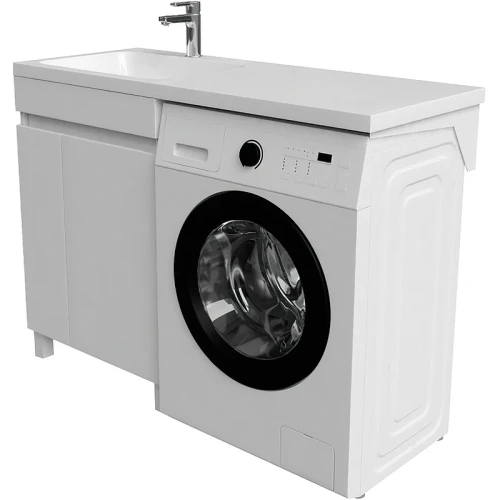 Тумба с раковиной Iddis Optima Home 120 L OPH12LDi95K Белый МДФ / ЛДСП
