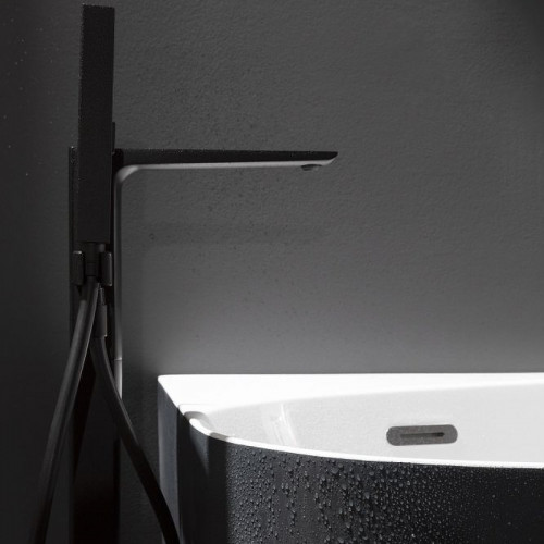 Смеситель для ванны Allen Brau Infinity 5.21009-31 Черный матовый латунь на пол