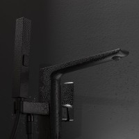 Смеситель для ванны Allen Brau Infinity 5.21009-31 Черный матовый латунь на пол