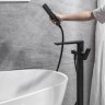 Смеситель для ванны Allen Brau Infinity 5.21009-31 Черный матовый латунь на пол