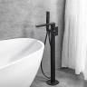 Смеситель для ванны Allen Brau Infinity 5.21009-31 Черный матовый латунь на пол