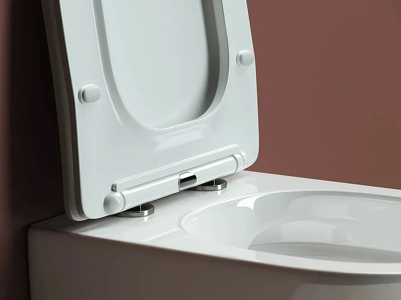 Комплект унитаза Ceramicanova Forma CN3009 с инсталляцией WellWant Standart 50 WWISI1110B с сиденьем Микролифт и клавишей смыва Хром глянцевый фарфор подвесной