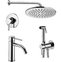 Комплект смесителей Paffoni Light KITZLIG011CR071 Хром латунь