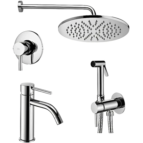 Комплект смесителей Paffoni Light KITZLIG011CR071 Хром латунь