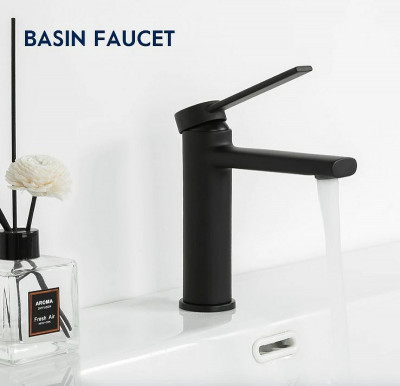 Смеситель для раковины Frap H67-6 F1067-6 Черный матовый