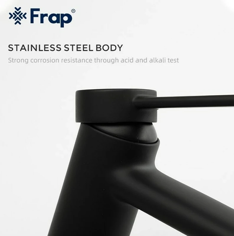 Смеситель для раковины Frap H67-6 F1067-6 Черный матовый