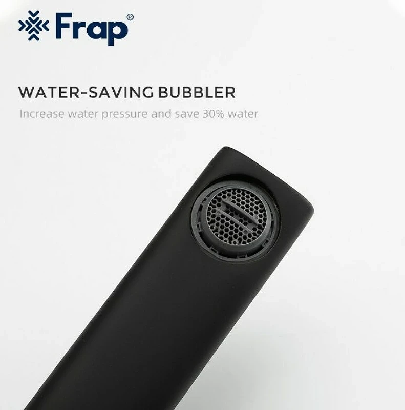 Смеситель для раковины Frap H67-6 F1067-6 Черный матовый