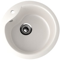 Кухонная мойка Ulgran Classic U-102-331 Белая искусственный камень (литьевой мрамор) встраиваемый