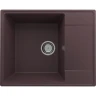 Кухонная мойка Ulgran Quartz Prima 605-06 Трюфель искусственный камень (литьевой мрамор) встраиваемый
