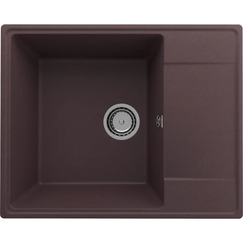 Кухонная мойка Ulgran Quartz Prima 605-06 Трюфель искусственный камень (литьевой мрамор) встраиваемый