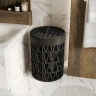 Корзина для белья WasserKRAFT Mosel WB-460-L с крышкой Серая
