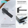 Смеситель для раковины Wellsee ICON! for life 182302000 цвет Черный матовый