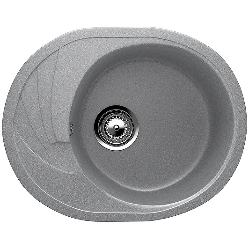 Кухонная мойка Ulgran Classic U-403-342 Графит искусственный камень (литьевой мрамор) встраиваемый