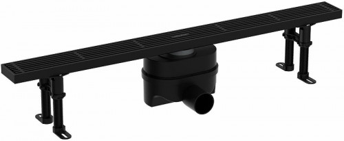 Душевой лоток Allen Brau Reality 65 9.50032.31 с решеткой цвет Черный матовый