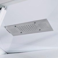 Душевая кабина Orans 130x90 R 86155ar с гидромассажем профиль Белый задние стенки Белые