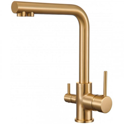Смеситель для кухни Grocenberg GB40551MG Золото матовое