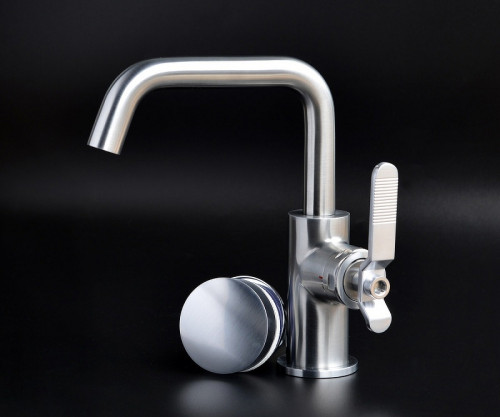 Смеситель для раковины Bronze de Luxe 1760'S 1178CC Хром матовый латунь