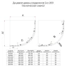 Душевой уголок Veconi Evo 200 B 120х80 E2-B-12080-01-C9 профиль Черный матовый стекло прозрачное