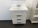 Тумба с раковиной Comforty Никосия 60Н 00004142203 Дуб белый МДФ / ЛДСП