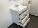Тумба с раковиной Comforty Никосия 60Н 00004142203 Дуб белый МДФ / ЛДСП