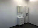Тумба с раковиной Comforty Никосия 60Н 00004142203 Дуб белый МДФ / ЛДСП
