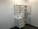 Тумба с раковиной Comforty Никосия 60Н 00004142203 Дуб белый МДФ / ЛДСП