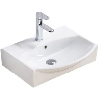 Раковина-чаша CeramaLux 35 78014B Белая фаянс накладная