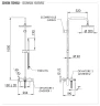 Душевая система Remer Class Line L34X7MMM20NO цвет Черный матовый