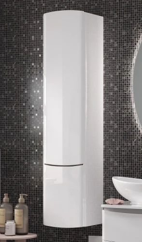 Шкаф пенал Velvex Luna 35 pp.LUN.35 подвесной цвет Белый