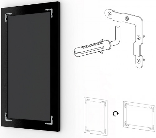 Зеркало Evoform Exclusive 103х73 BY 3459 с фацетом в багетной раме - Прованс с плетением 70 мм стекло