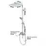 Душевая система Grocenberg GB7007WC Белая хром