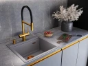 Смеситель для кухни Emar PVD ЕС - 7024 PVD цвет Golden