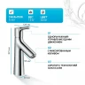 Смеситель для раковины Hansgrohe Talis S 72020000 Хром латунь