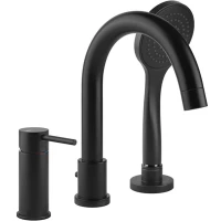 Смеситель на борт ванны Gessi Emporio Via tortona 18637#299 Черный матовый