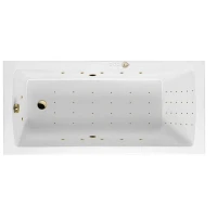 Акриловая ванна Excellent Aquaria 170x75 WAEX.AQU17.NANO.GL цвет Белый с гидромассажем форсунки Золото